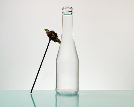 Bottiglia di vetro Vodka liquore piccola smerigliata rotonda normale da 100ml