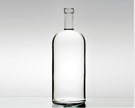 Bottiglia di Vodka di forma unica di Design di moda in pietra focaia Extra bianca vuota da 1,75 litri