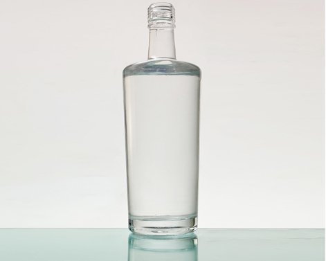 Bottiglia di Vodka rotonda Extra bianca Flint Ropp Top da 700ml