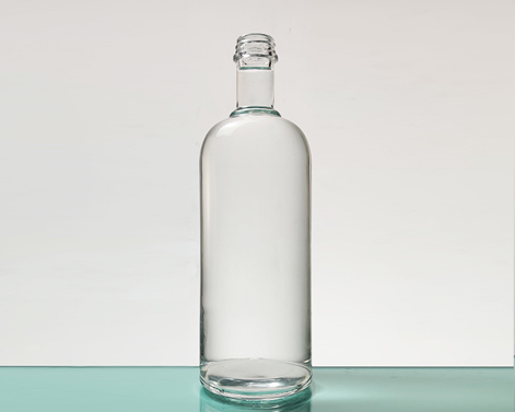 Bottiglia di Vodka da 500ml di forma ovale in vetro Flint alto