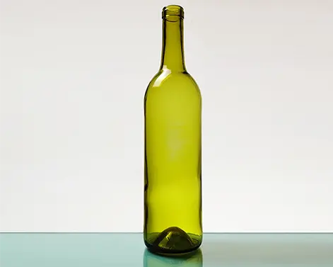 Bottiglia di vino Bordeaux rotonda in pietra focaia da 750ml