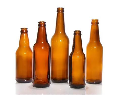 Bottiglia di birra rotonda di colore marrone da 500ml
