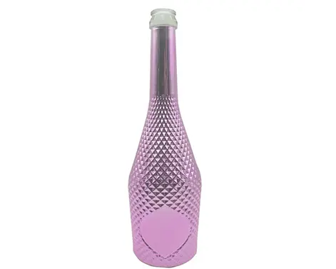 Bottiglia di Champagne elettrolitica in rilievo alla moda 75cl