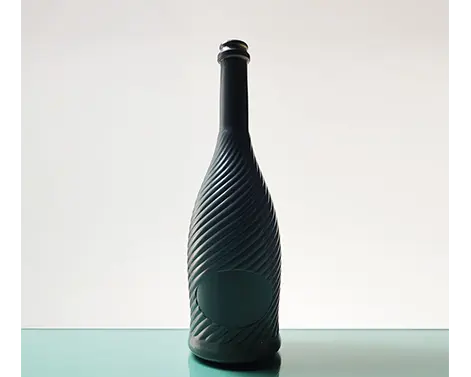 Bottiglia di Champagne rotonda in pietra focaia da 75cl