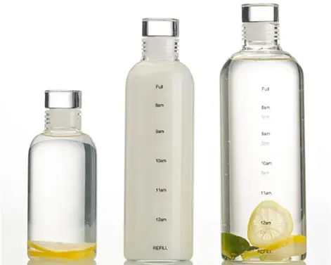 Bottiglia di vetro per acqua di sorgente di colore Extra Flint da 750ml