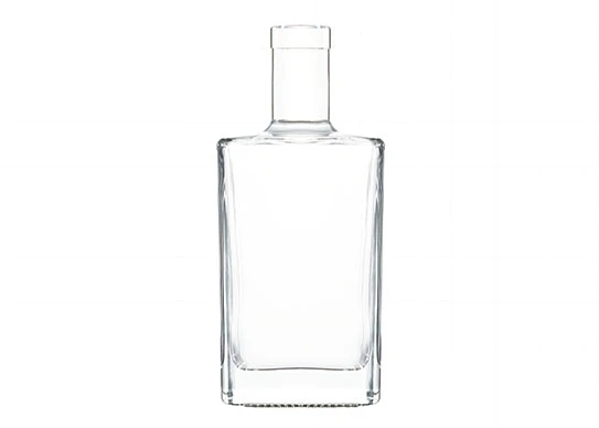 Bottiglie di Gin Premium da 750ml con Base in vetro pesante di forma quadrata con una spalla piatta
