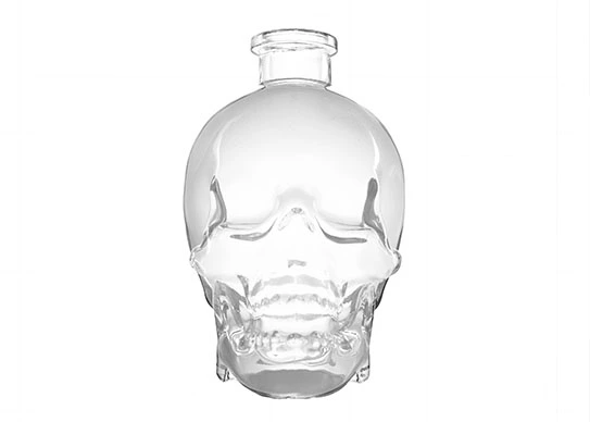 Bottiglie di vetro a forma di teschio di Vodka dal Design unico di vendita calda