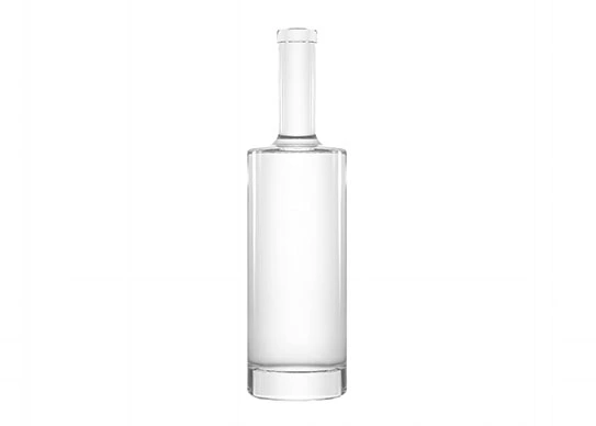 Bottiglie di liquori distintivi bottiglie di vetro per imballaggio di Vodka di forma rotonda da 750ml