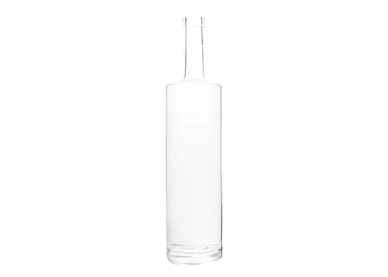 Bottiglia di vetro dal Design squisito bottiglia di Tequila a spalla piatta da 750ml