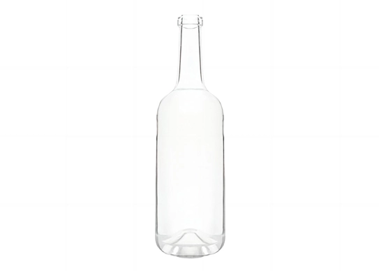 Bottiglie di vetro ecologiche bottiglie di alcol con finitura in sughero a collo lungo