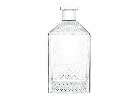 Decanter in vetro inciso con bottiglia di vetro personalizzata