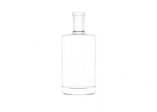 Bottiglia di spirito in vetro bottiglia di Tequila Gin a spalla piatta da 70cl