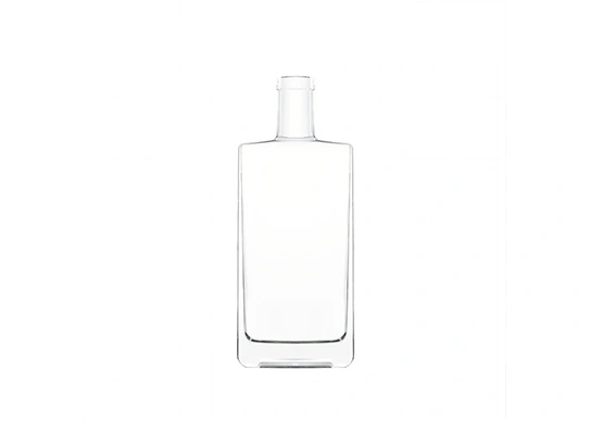 Bottiglia di vetro rettangolare T-cork Top Vodka Rum Packing