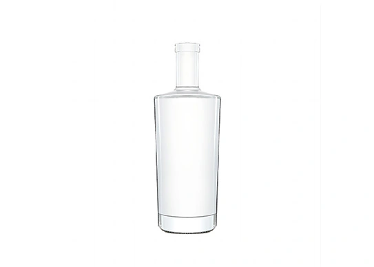 Bottiglia di vetro per liquore Top in sughero di forma rotonda da 700ml