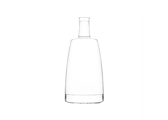 Bottiglia di Tequila 700ml di vetro Extra Flint vuoto di forma ovale piatta