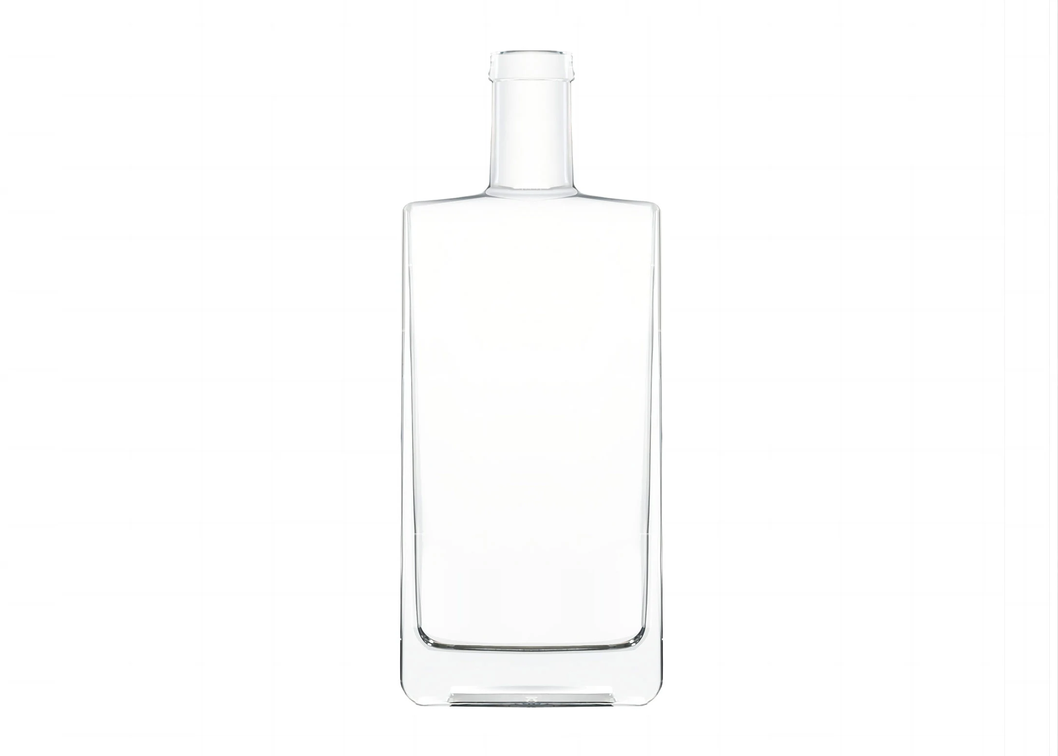 Bottiglia di vetro rettangolare 500ml Extra Flint Glass T-Cork Top