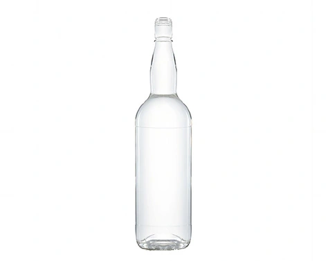 Confezione di bottiglie di whisky in vetro con filettatura superiore rotonda da 1000ml in cristallo Extra Flint Premium