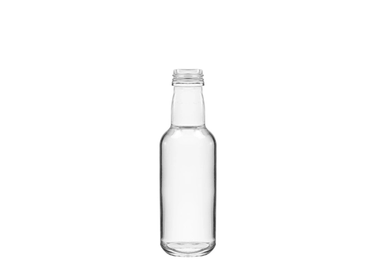 50ml Small Size Normal Flint Cylindrical Round Gin Bottle