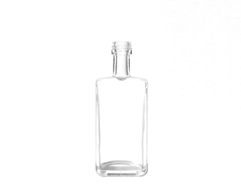 Bottiglia a vite rettangolare da 50ml più venduta per liquore perfetta per whisky e liquori
